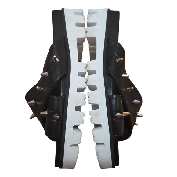 RED VALENTINO Studded leather slides size 9.5 - Picture 5 of 7